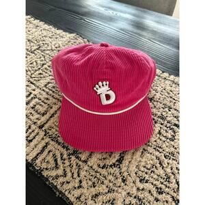 Dunkin DunKings Pink Corduroy Rop Snapback Hat- Super Bowl Limited Edition 2025